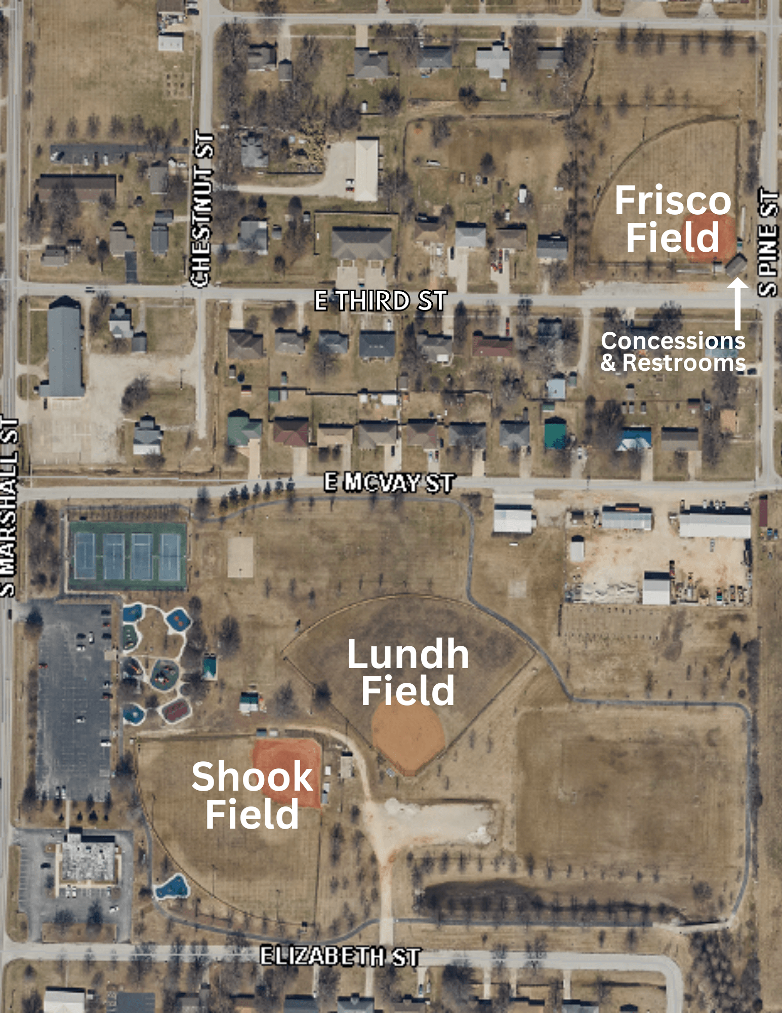 Frisco Field Map